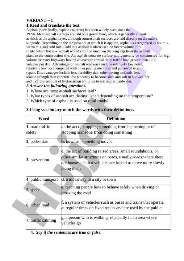Asphalt concrete usage and characteristics