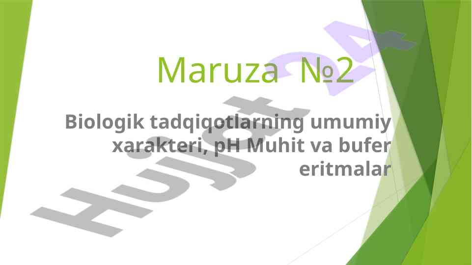 Biologik tadqiqotlar va tirik tizim xarakteristikasi