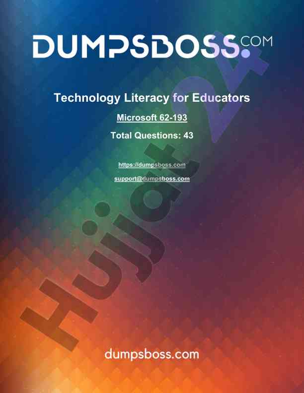 Technology literacy for educators certification guide