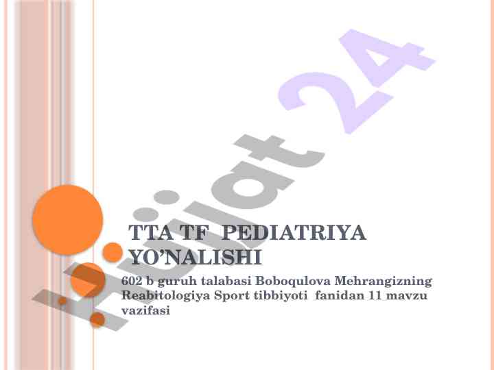 Reabitologiya sport tibbiyoti vazifalari va prinsiplar