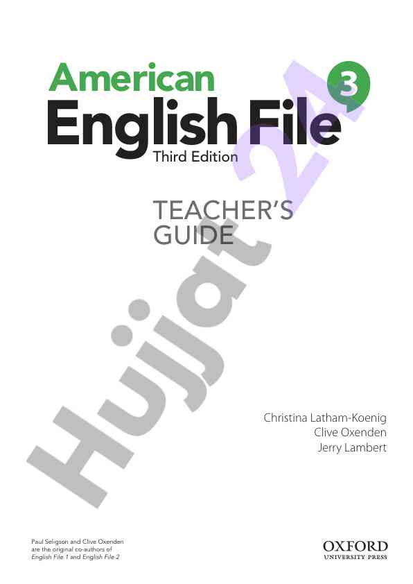 English file teacher's guide - american third edition