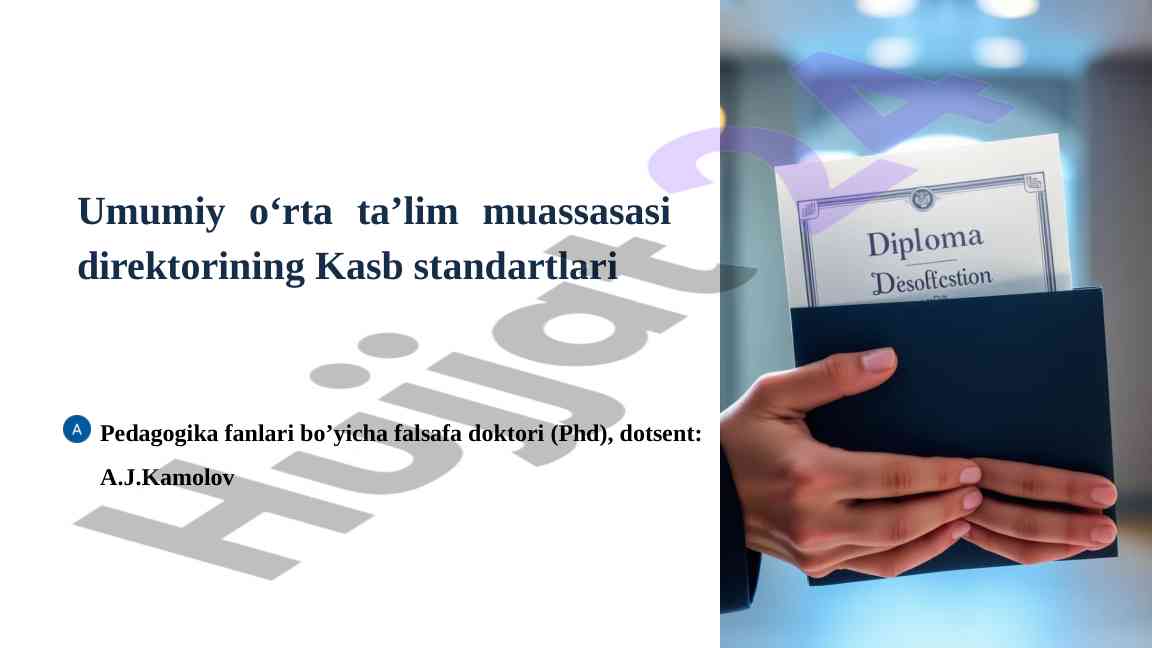 Kasb standartlari va professional ta'lim tizimi