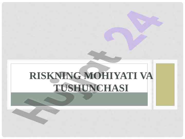 Tavakkalchilikni boshqarish va tushunchasi