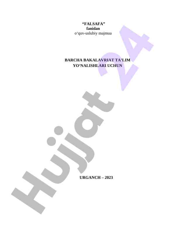 Falsafa va uning jamiyat hayotidagi roli