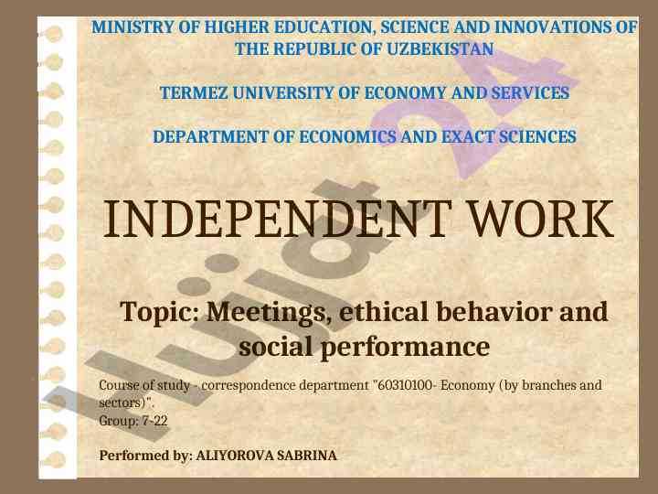 Ethical behavior and social responsibility in organizations