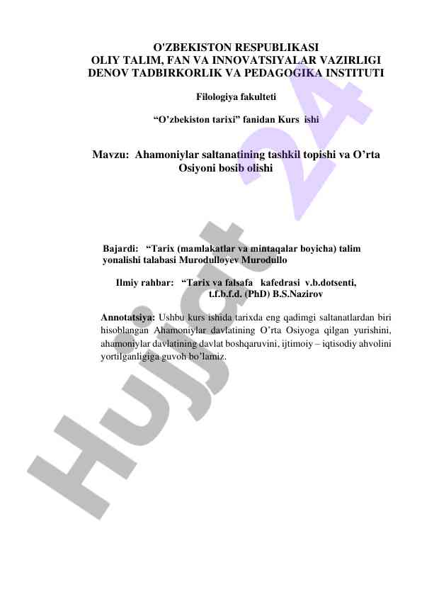 Ahamoniylar saltanatining tashkil topishi