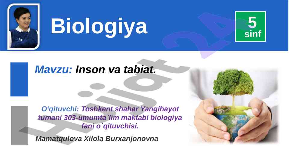 Inson va tabiat ta'siri haqida tahlil