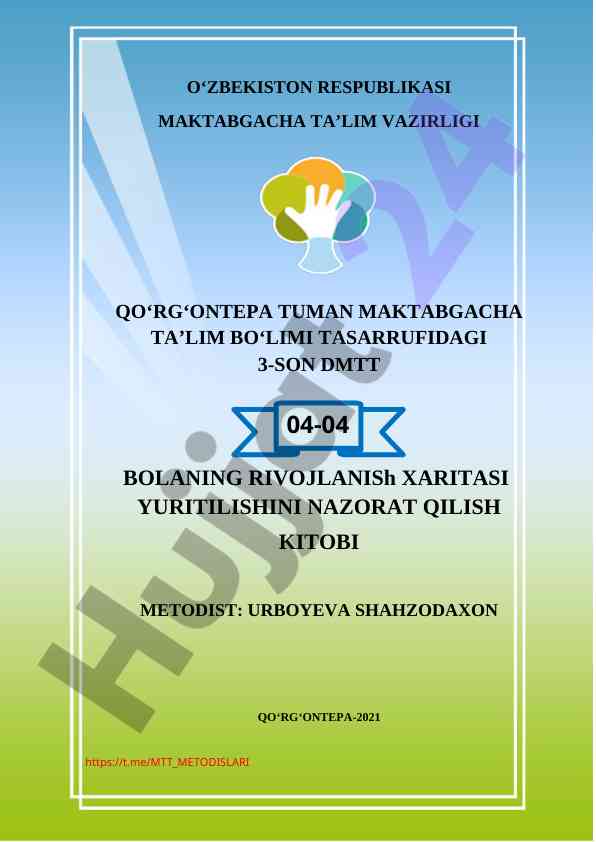 Bolalarning rivojlanish xaritasini nazorat qilish