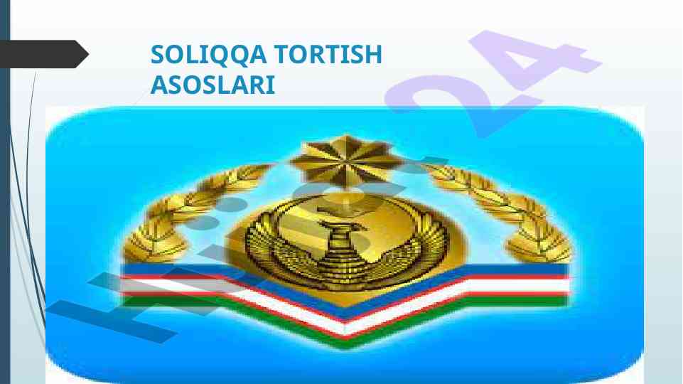Soliqqa tortish asoslari va stavkalari
