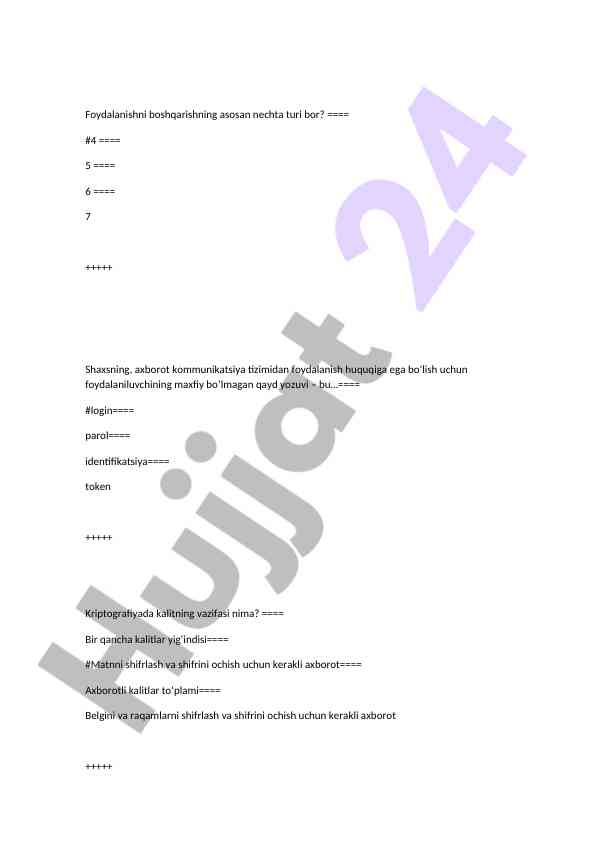 Foydalanishni boshqarish va autentifikatsiya tizimlari
