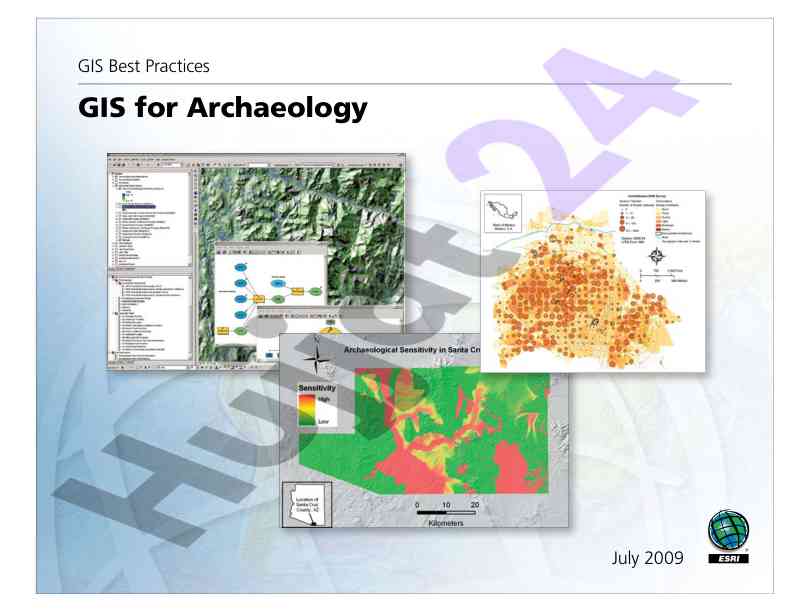 Gis best practices for archaeological research