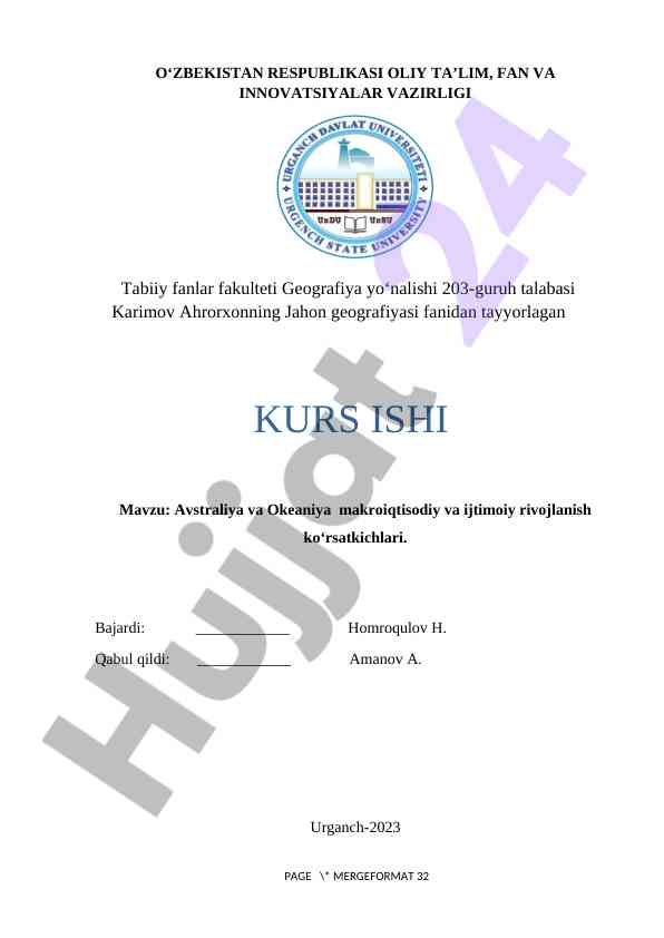 Avstraliya va okeaniya rivojlanish ko'rsatkichlari