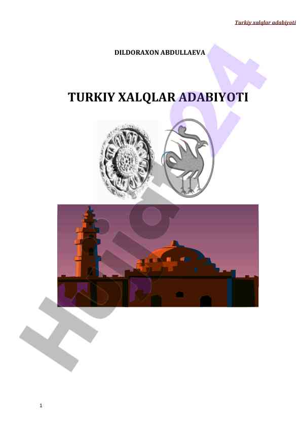 Turkiy xalqlar adabiyoti kitobi taqdimoti