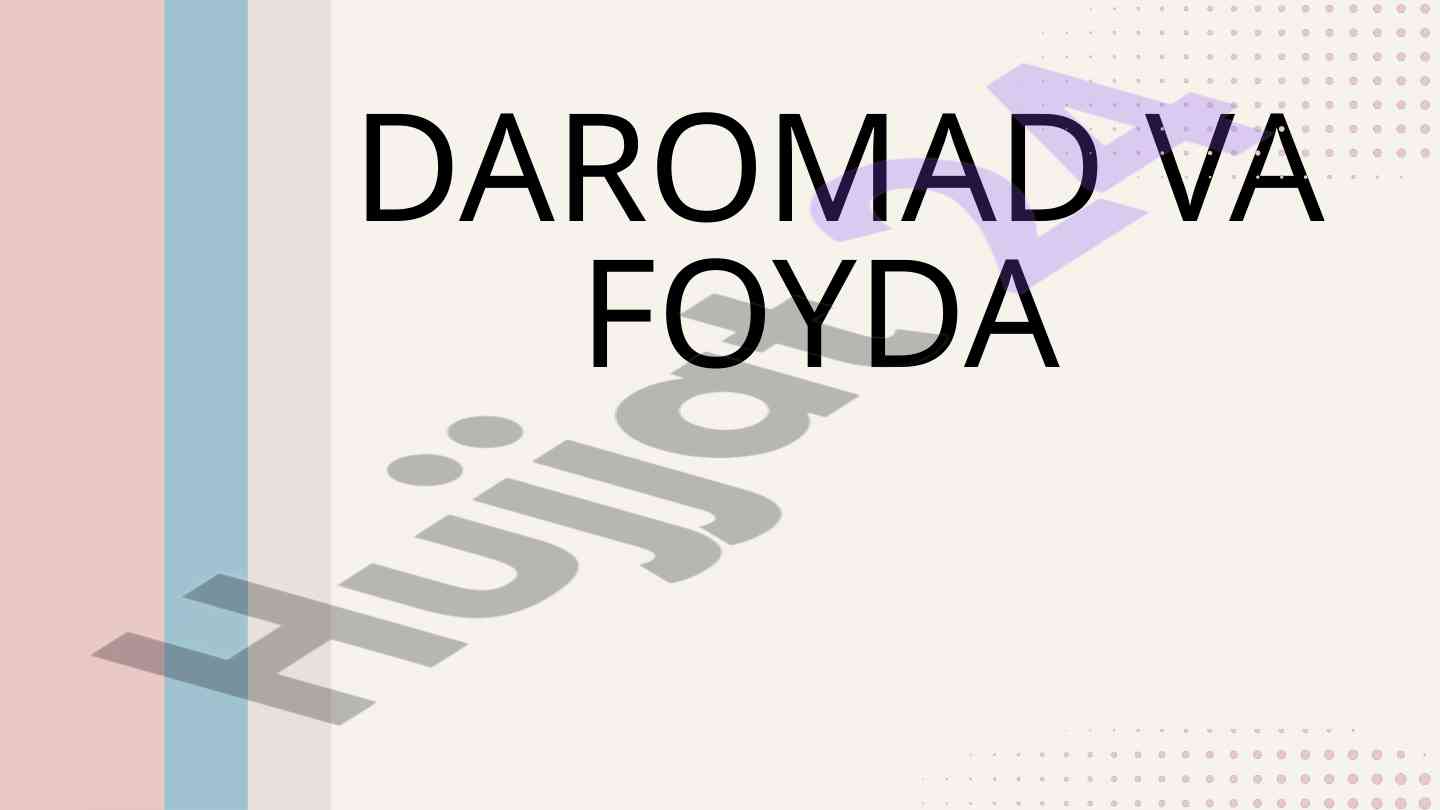 Daromad va foyda: ma'nosi va tushunchalari