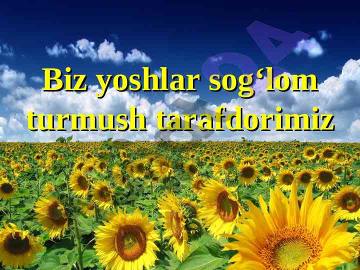 Sog‘lom turmush tarzi: salomatlikni saqlash yo‘llari