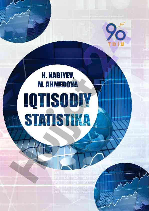 Iqtisodiy statistika darslik tasdiqlangan tavsiyalar