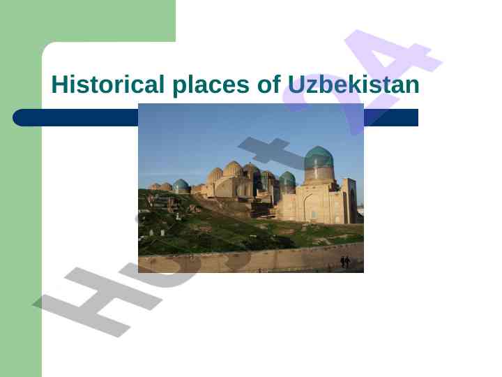 Exploring historical places of uzbekistan