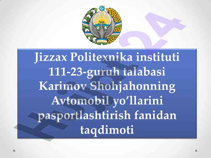 O‘zbekiston avtomobil yo‘llari umumiy tarmog‘i