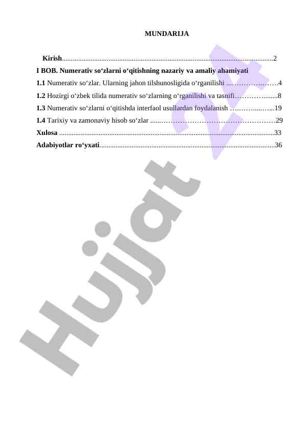 Numerativ so‘zlarni o‘qitishning nazariy va amaliy ahamiyati