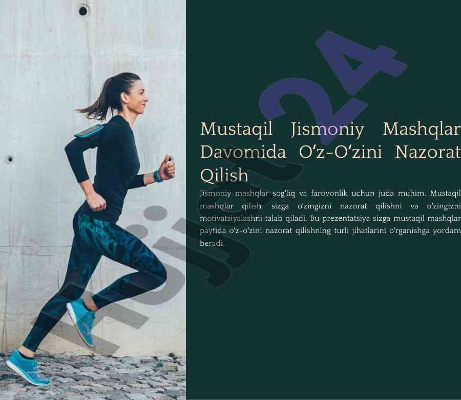 Mustaqil Jismoniy Mashqlarda O'z-O'zini Nazorat Qilish