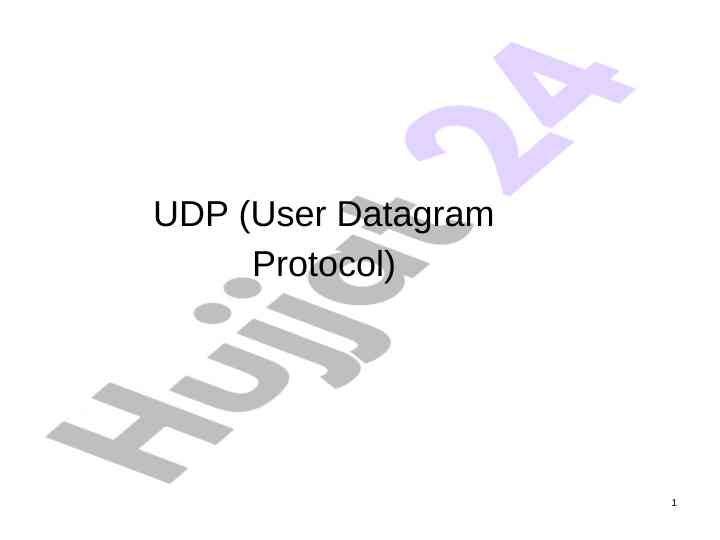 Understanding user datagram protocol in networking