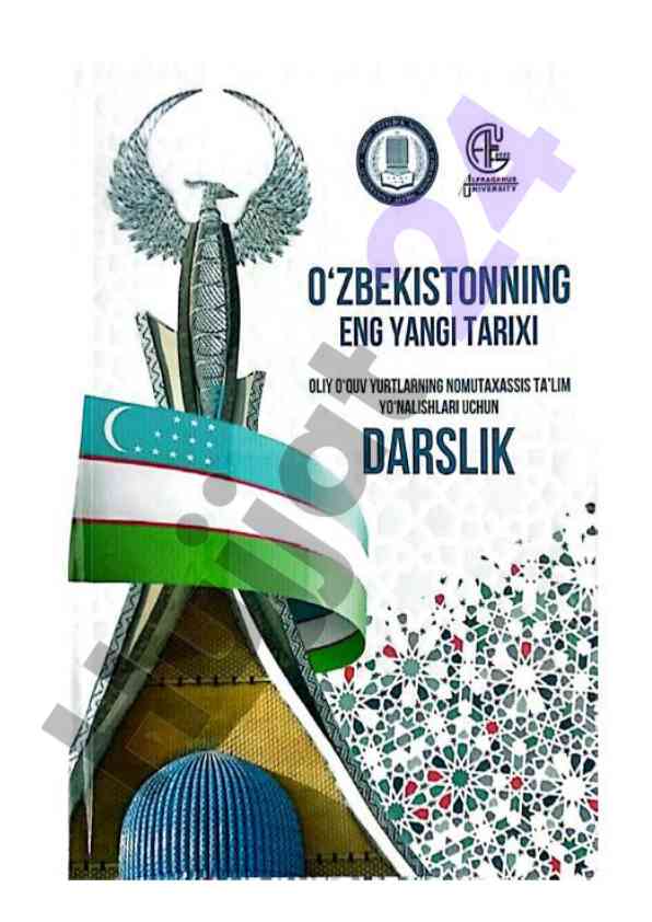 O‘zbekistonning eng yangi tarixi faniga oid o‘quv qo‘llanma