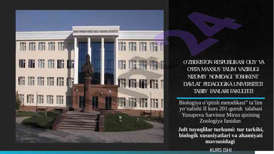 Juft tuyoqchilar turkumi biologik xususiyatlari