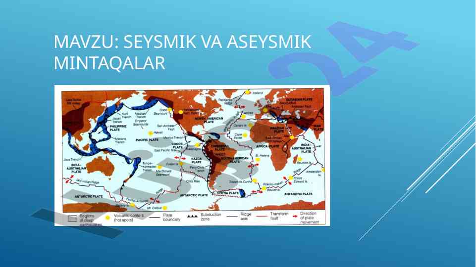 Seysmik Va Aseysmik Mintaqalar Tahlili
