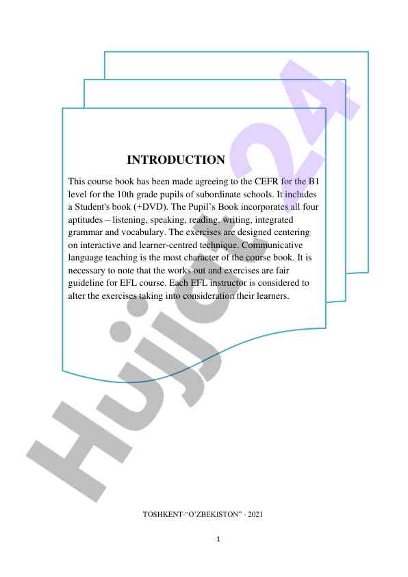 Interactive course book for b1 level students
