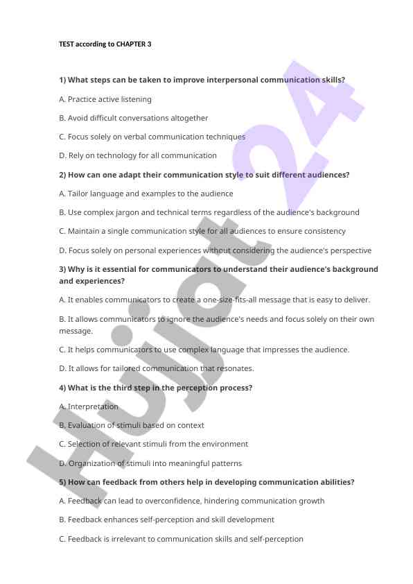 Interpersonal communication skillsni yaxshilash yo'llari