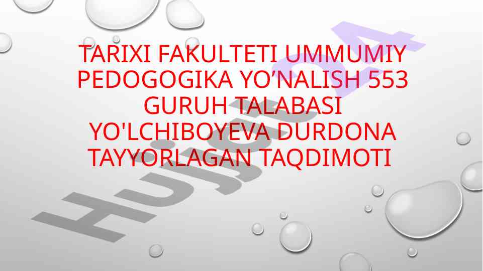 Shaxsning rivojlanish tarbiyasi va ijtimoiylashuvi