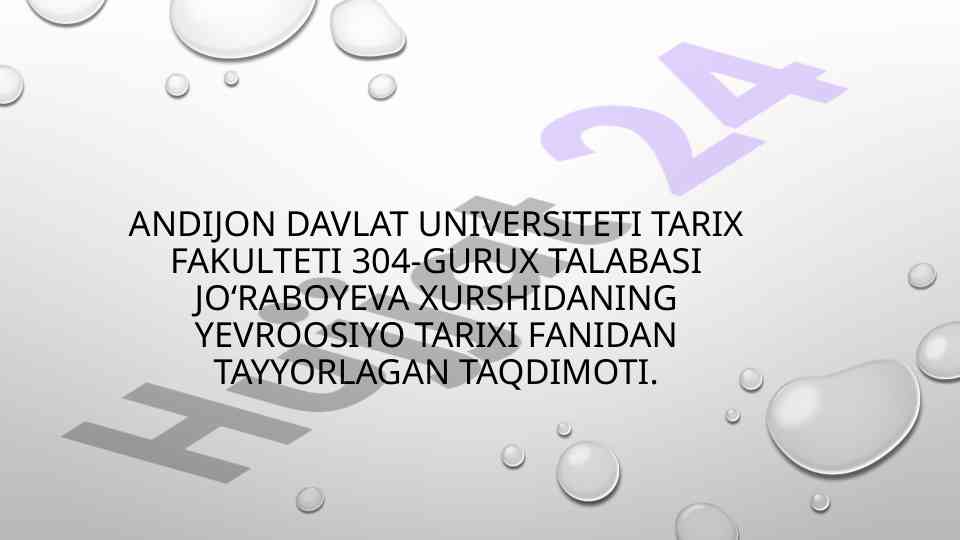 Sovet davlati yais yillarida taqdimoti