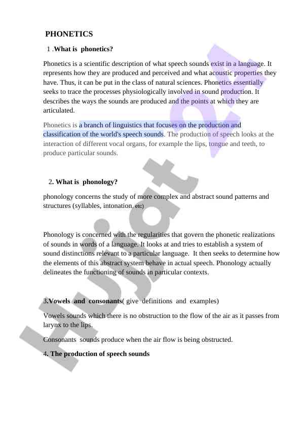 Phonetics and phonology: understanding speech sounds