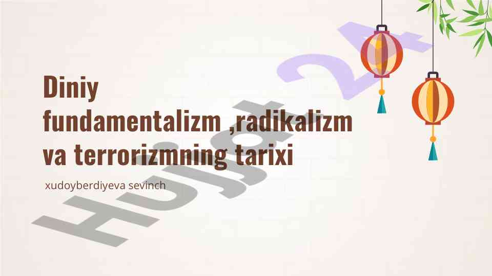 Diniy fundamentalizm va radikalizm tarixi