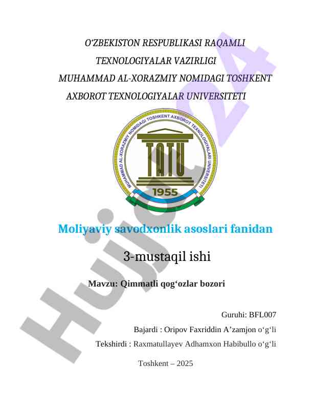 Qimmatli Qog‘ozlar Bozori