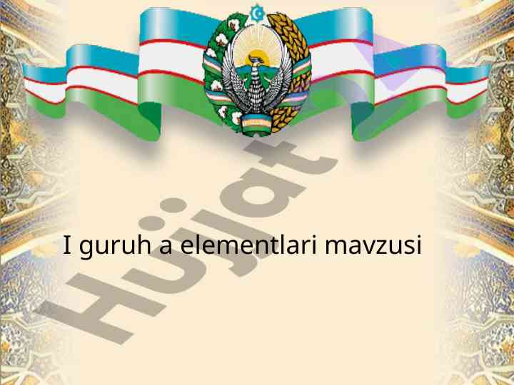 Aqliy hujum metodi va ishqoriy metallarning olinishi