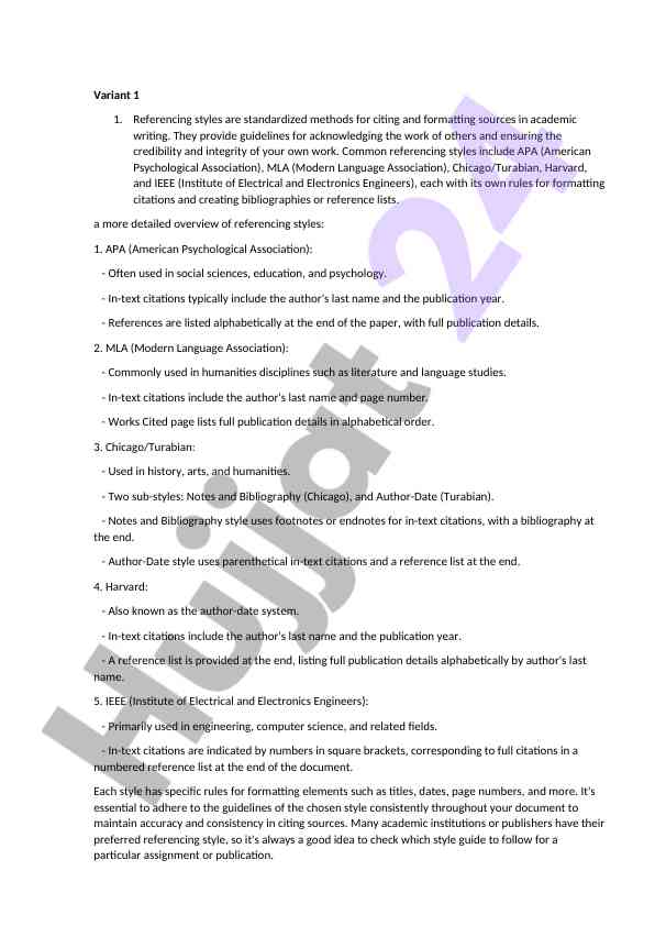 Understanding referencing styles in academic writing