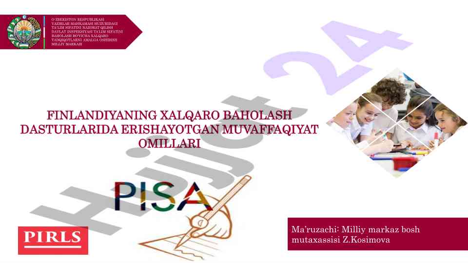 Finlandiyaning xalqaro baholash dasturlaridagi muvaffaqiyat