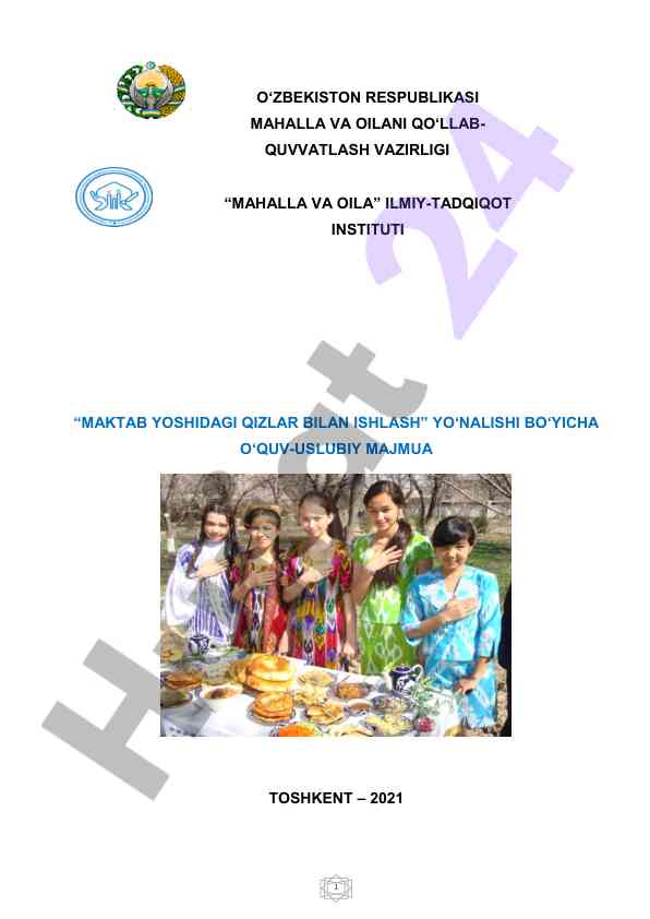 Maktab yoshidagi qizlar bilan ishlash uslublari