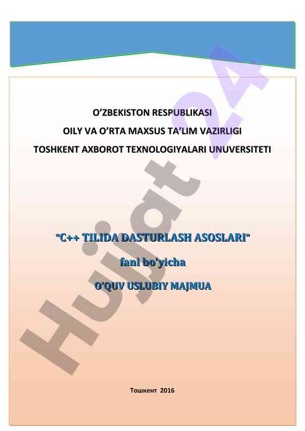 O‘quv usuliy majmua: interfaol ta'lim metodlari