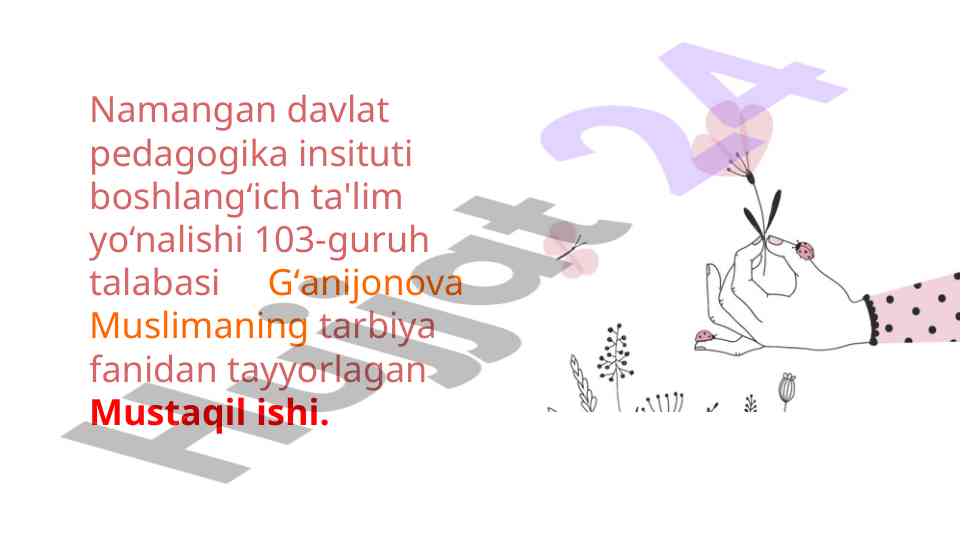 Jamoani shakllantirish yo'llari haqida mustaqil ish
