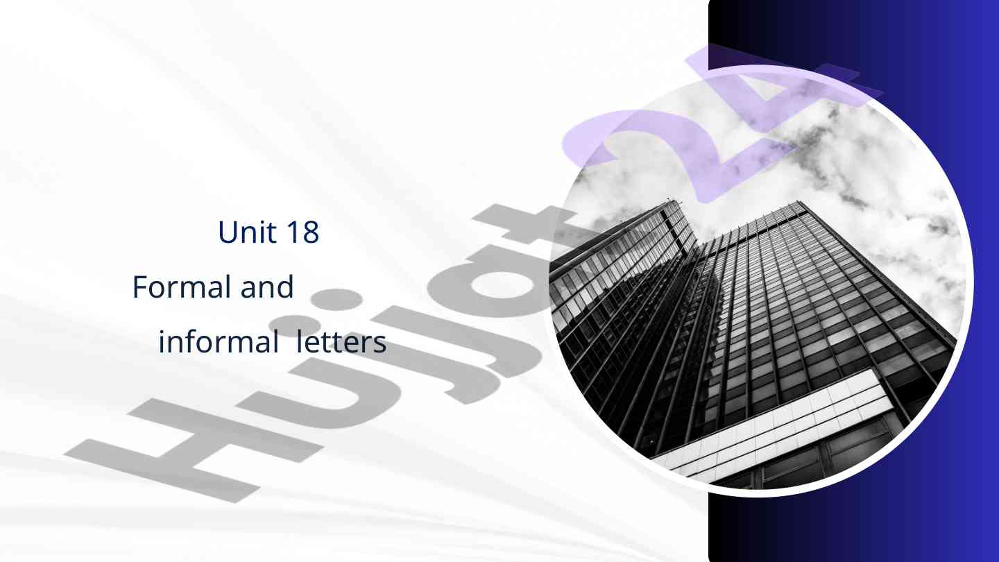 Informal letters and their structure