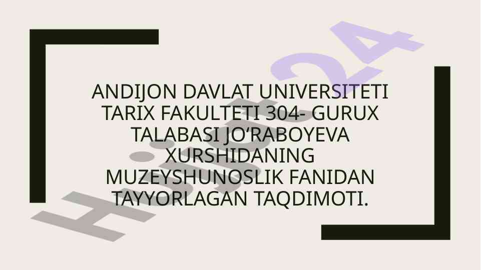 Yangi muzeylar oʻzbekistonda faoliyat yuritmoqda