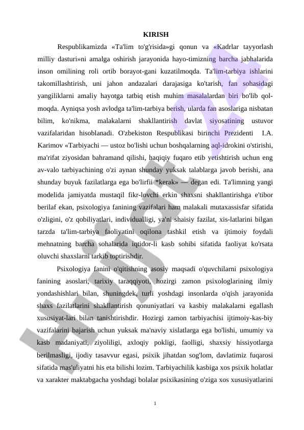 Ta'limda inson omilining roli va yangi model
