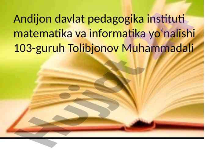 Ta'lim-tarbiya psixologiyasining asosiy elementlari