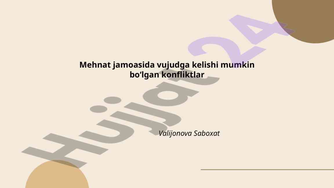Konfliktlar va resurslar taqsimoti boshqaruvi