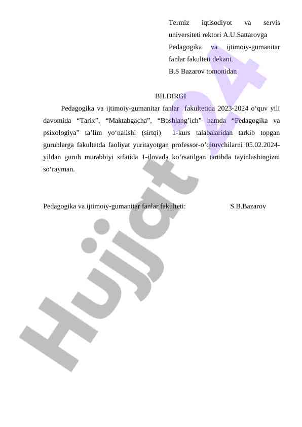 Pedagogika va ijtimoiy-gumanitar fanlar fakulteti