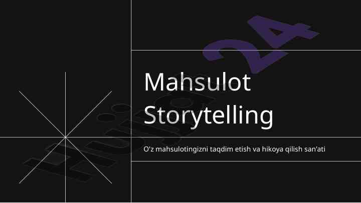 Mahsulot storytelling san'ati va muhim talablar
