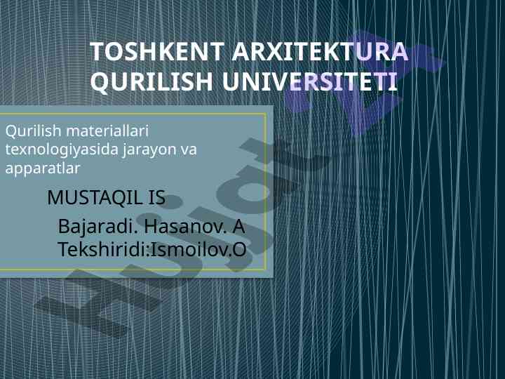 Gidravlik qarshiliklar va napor yo’qotilishi