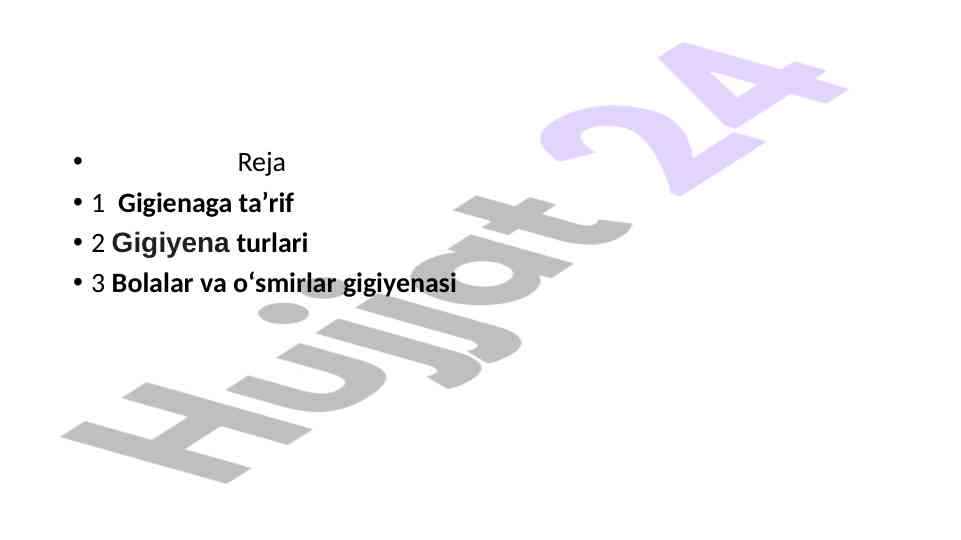 Gigiyena va sogʻliqni saqlashni ta'minlash usullari